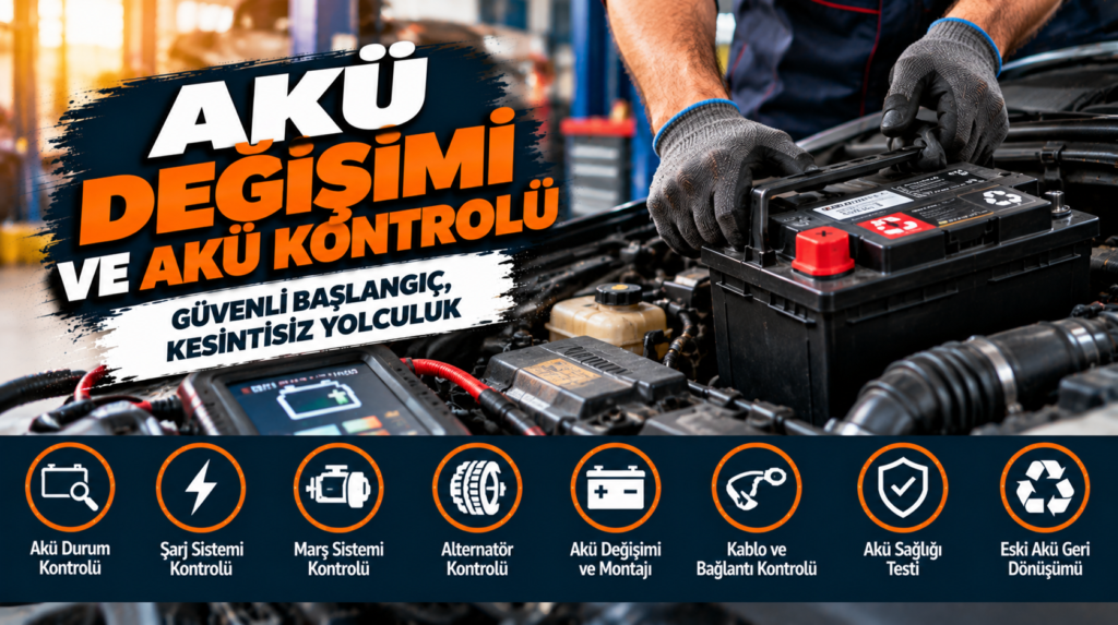 Akü değişimi ve akü kontrolü hizmeti Kopyala