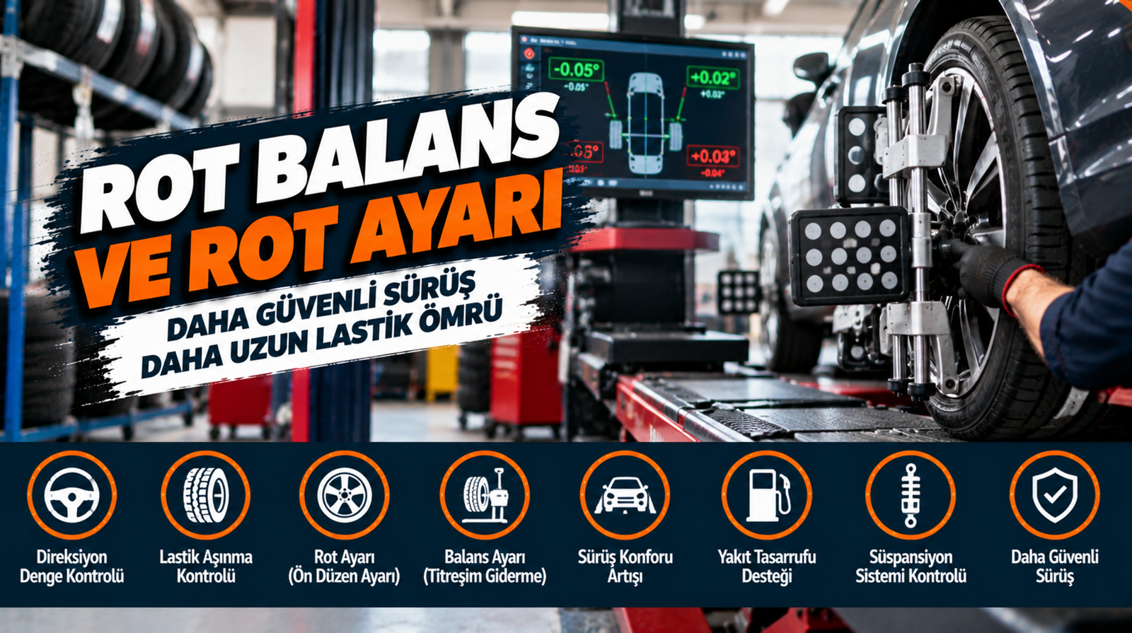 Rot balans ve rot ayarı hizmeti Kopyala